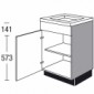 Unterschrank für Kochmulde o. Induktionskochfeld [2/16]