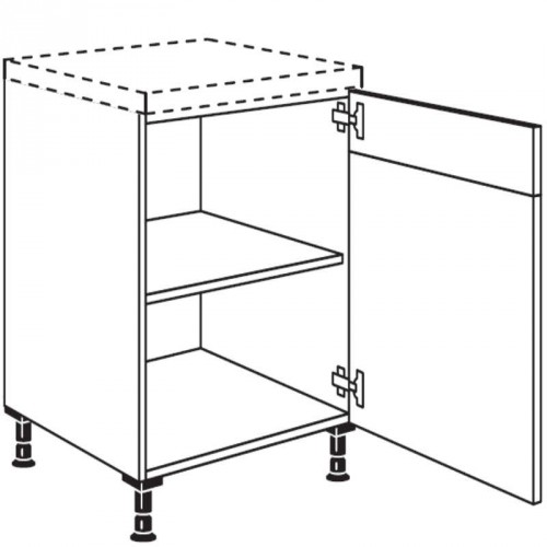 Unterschrank mit 1 verstiftete Tür