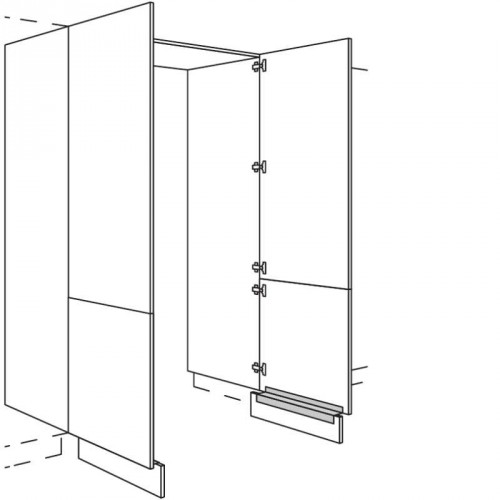 Hochschrank Durchgangstür