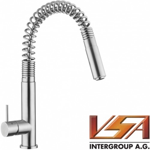 VSA Acciaio Inox MC I 0035 Edelstahl-Armatur mit Geschirrbrause