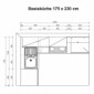 Basis L-Küche mit Elektrogeräte 175x230 cm Stellmass [4/10]