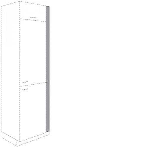 Passleiste für Seitenschrank in Frontfarbe