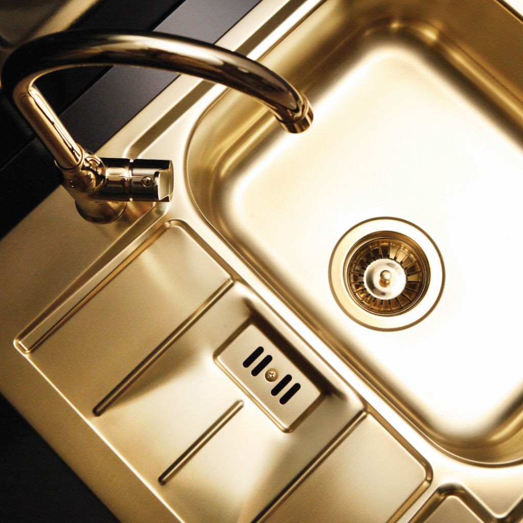 Küchenspüle Edelstahl Gold Monarch Line 60