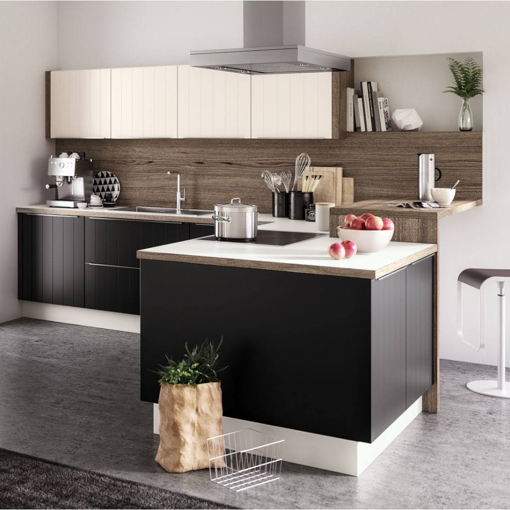 Unterschrank mit 3 Schubkästen und 1 Auszug