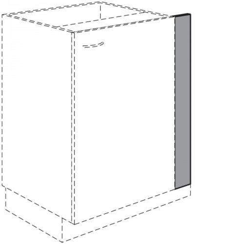 Passleiste für Maxi Unterschränke in Korpusfarbe