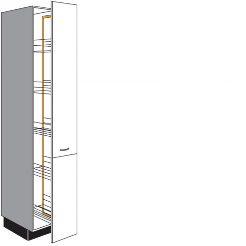 Apothekerschrank für Vorräte mit 1 Servosoft Auszug