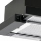 Flachschirmhaube Einbauhaube 60 cm schwarz mit ausziehbarem Paneel [2/4]