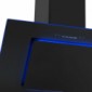 Kopffreie Wandhaube 60 oder 80 cm Glas schwarz mit RGB Beleuchtung / Vielfarbspektrum [2/5]