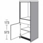 Modulschrank für hocheingebaute Geschirrspüler mit 1 Drehtür, inkl. Wangen 16 mm [2/21]