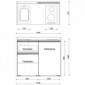 modulLINE ML 120 K Minik&uuml;che aus Holz mit K&uuml;hlschrank [22/25]