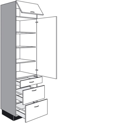 Seitenschrank für Geschirr mit 2 Auszüge