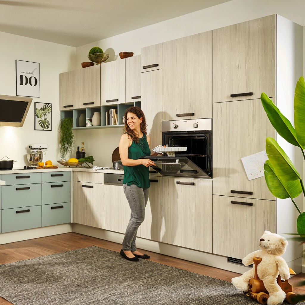 Seitenschrank für Geschirr mit 2 Auszüge