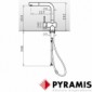 Pyramis Capriccio Fusion Edelstahl/schwarz Armatur mit ausziehbarer Brause [2/2]