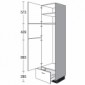 Seitenschrank für Einbaugeräte mit 1-2 Geräte-Drehtüren [2/17]