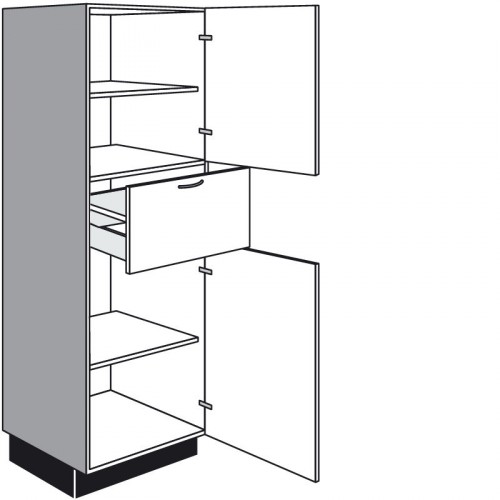 Highboard mit 2 Drehtüren und 1 Auszug