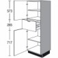 Highboard mit 2 Drehtüren und 1 Auszug [2/17]