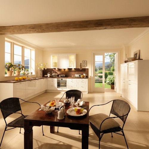 Eckk&uuml;che im Vintage-Stil von Impuls 310x310 cm Stellmass