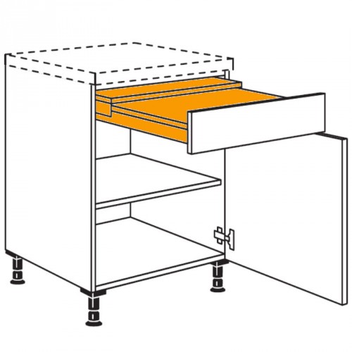 Unterschrank mit Ausziehtisch