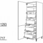 Hochschrank mit Wäschekorb-Tablar [2/9]