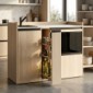 modulLINE ML 120F MA Minik&uuml;che aus Holz mit Mikrowelle und 2 Ausz&uuml;ge [2/25]