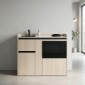 modulLINE ML 120F MA Minik&uuml;che aus Holz mit Mikrowelle und 2 Ausz&uuml;ge [5/25]
