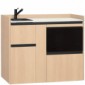 modulLINE ML 120F MA Minik&uuml;che aus Holz mit Mikrowelle und 2 Ausz&uuml;ge [14/25]
