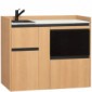 modulLINE ML 120F MA Minik&uuml;che aus Holz mit Mikrowelle und 2 Ausz&uuml;ge [15/25]
