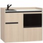 modulLINE ML 120F MA Minik&uuml;che aus Holz mit Mikrowelle und 2 Ausz&uuml;ge [16/25]