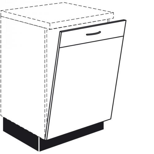 Frontplatte für vollintegrierte Geschirrspülmaschinen