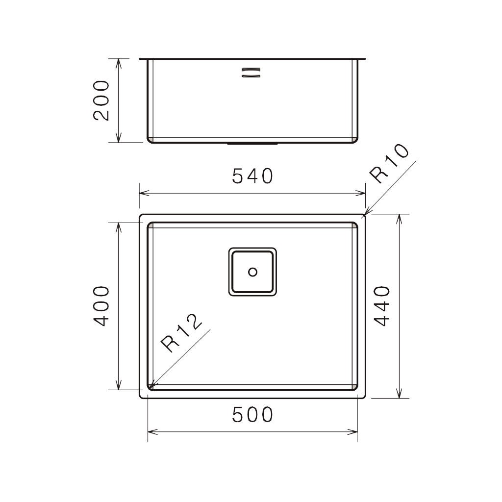Flacheinbau oder Unterbauspüle in Edelstahl