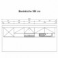 Küchenzeile komplett mit Elektrogeräte 300 cm Stellmass [4/10]