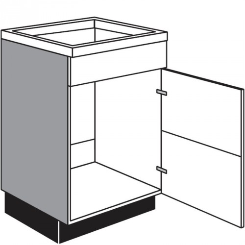 Spülen-Unterschrank mit 1 Drehtür (verstiftet)