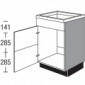 Spülen-Unterschrank mit 1 Drehtür (verstiftet) [2/16]
