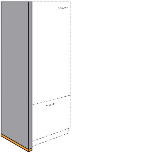 Highboard-Wangen in Korpusfarbe 40 mm dick