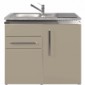 Büroküche Metall 100 cm breit Designline mit Schublade [8/21]