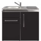 Büroküche Metall 100 cm breit Designline mit Schublade [10/21]