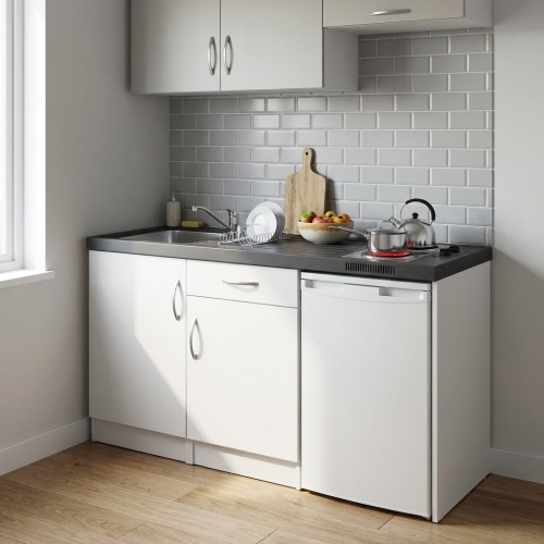 B&uuml;rok&uuml;che Singlek&uuml;che mit K&uuml;hlschrank