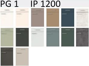 Küchen Eck-Unterschrank Impuls Planmass 950x650 mm mit 1 Drehtür