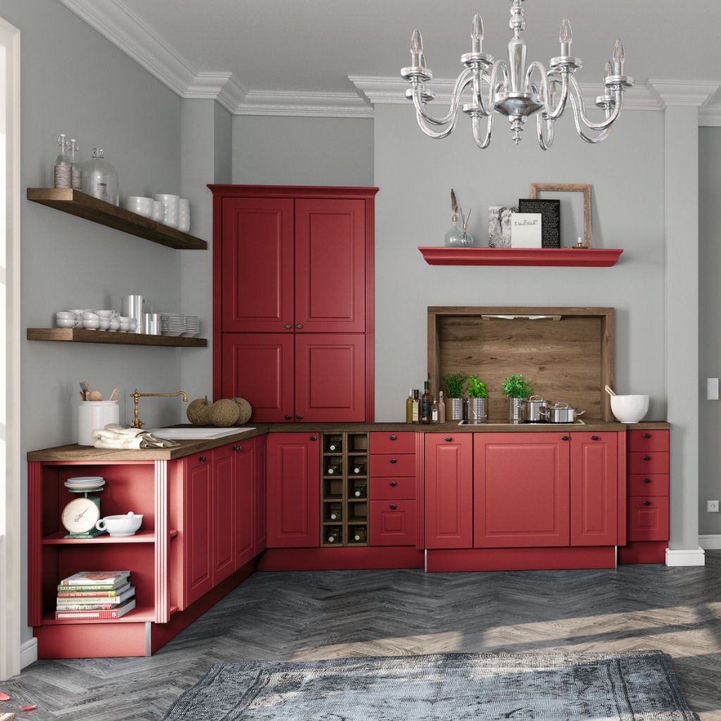 Küchen Eck-Unterschrank mit 1 Drehtür