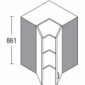 Eck-Hängeschrank mit 2 Drehtüren [2/17]