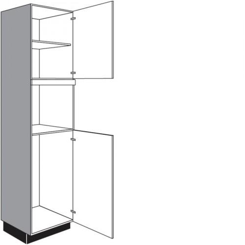 Hochschrank für Einbaugeräte mit 1 Drehtür und 1 Geräte-Drehtür