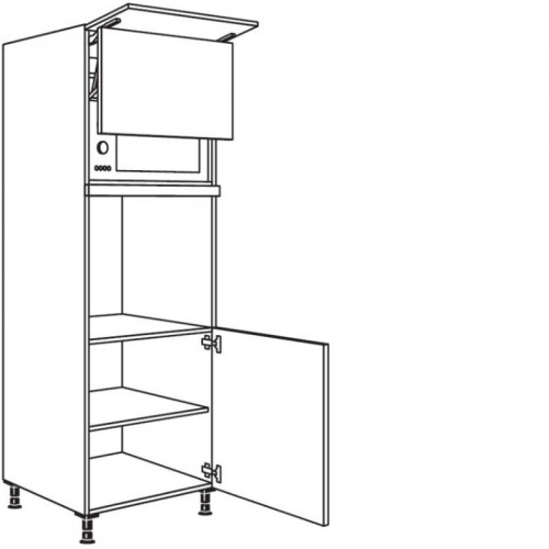 Hochschrank für Geräte-Umbauten, Backofen und Mikrowelle 590, 370 mm Nische