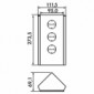 Mira Eck Glas Steckdosenelement 3-fach [3/3]