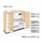Büroküche Küchencenter mit Drehtüren PKD 120 cm breit [4/10]