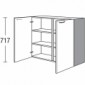 Vitrinen-Hängeschrank mit 2 Drehtüren [2/16]