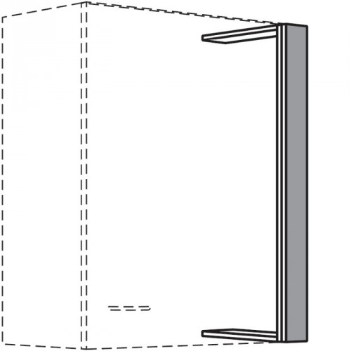 Passleiste für Hängeschränke in Frontfarbe
