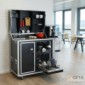 Kofferk&uuml;che pro-art kitcase mit Geschirrsp&uuml;ler - mobile K&uuml;che im Flightcase auf Rollen [1/17]