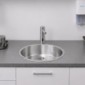 Edelstahl Handwaschbecken ohne &Uuml;berlauf [1/8]