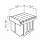 Abfall-Trennsystem Einbau 3-fach Trennung [2/2]