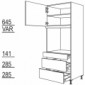 Hochschrank Umbauten für 30 Zoll breite Backöfen [2/9]